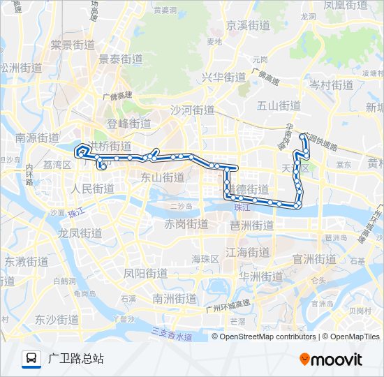 公交293路的线路图