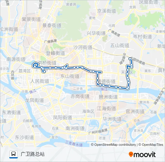 公交293路的线路图