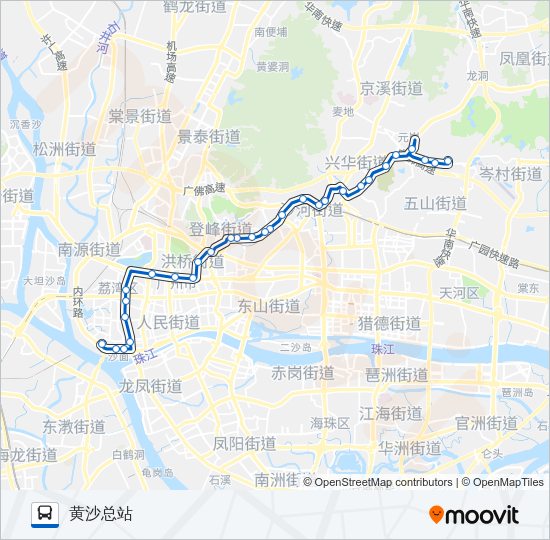 公交297路的线路图