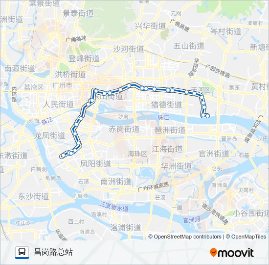 公交299路的线路图