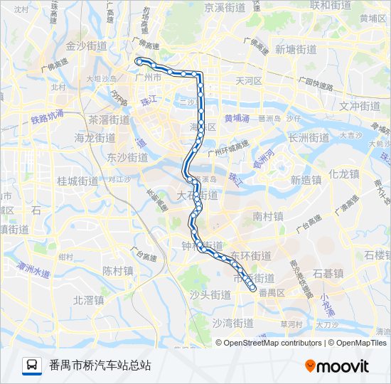 公交301路的线路图