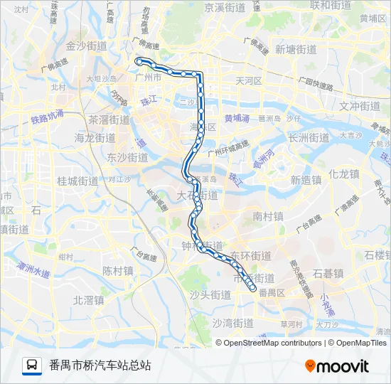 公交301路的线路图