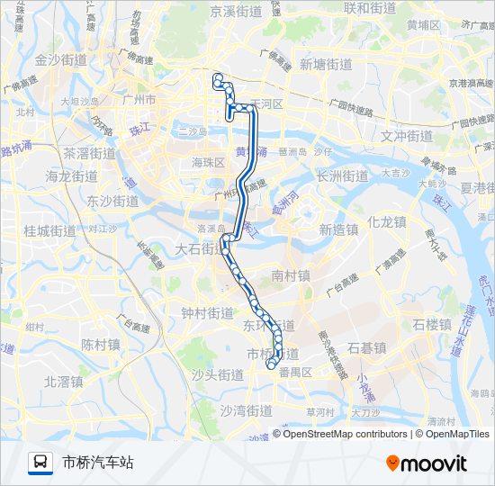 公交302路的线路图