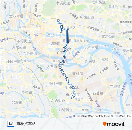 公交302路的线路图