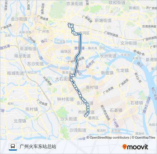 公交302路的线路图