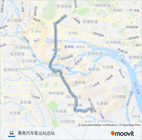 公交303路的线路图