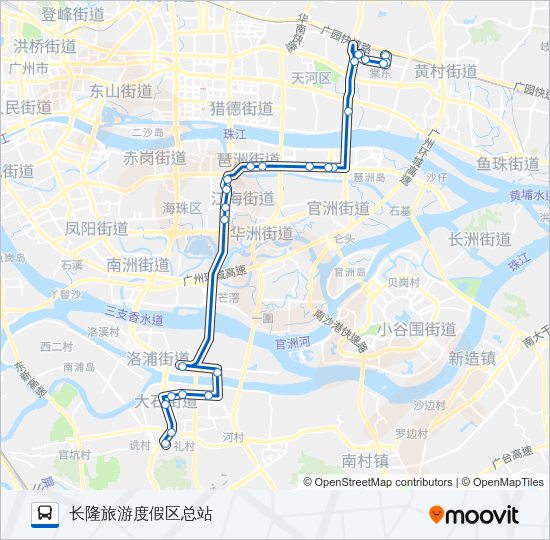 公交304路的线路图