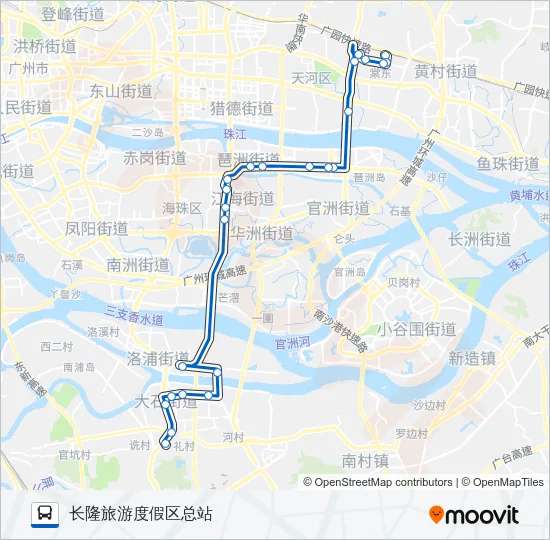 公交304路的线路图