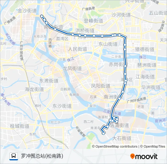 305路 Bus Line Map