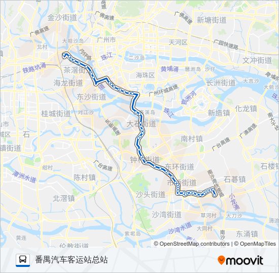 公交309路的线路图