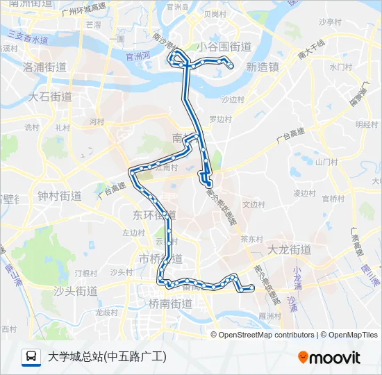 公交310路的线路图