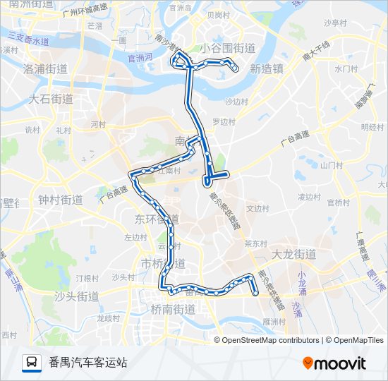 公交310路的线路图