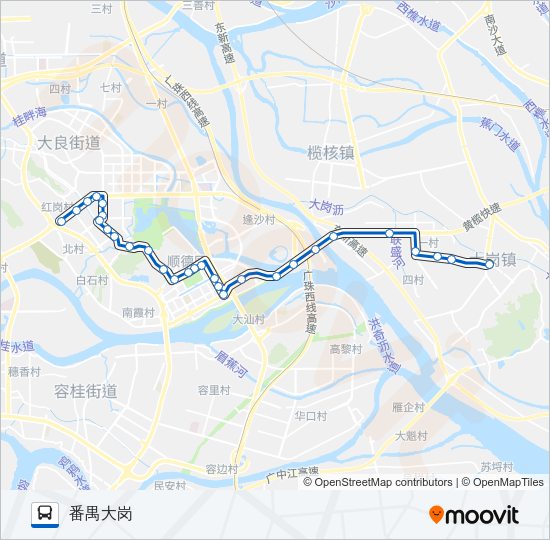 公交312路的线路图