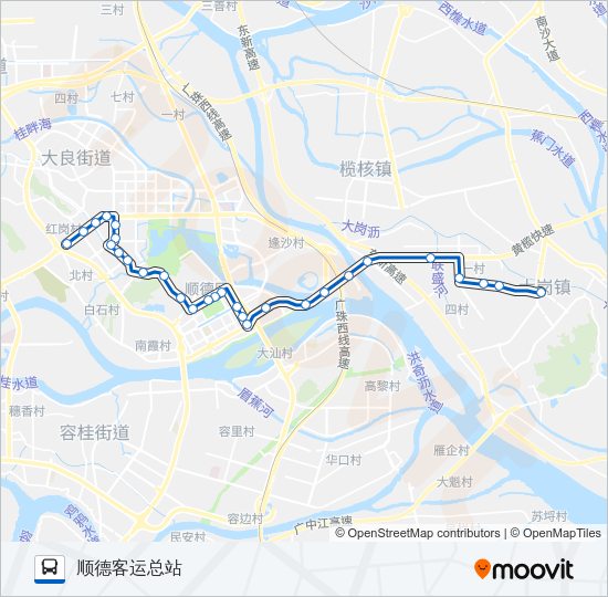 公交312路的线路图