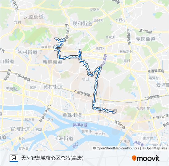 公交320路的线路图