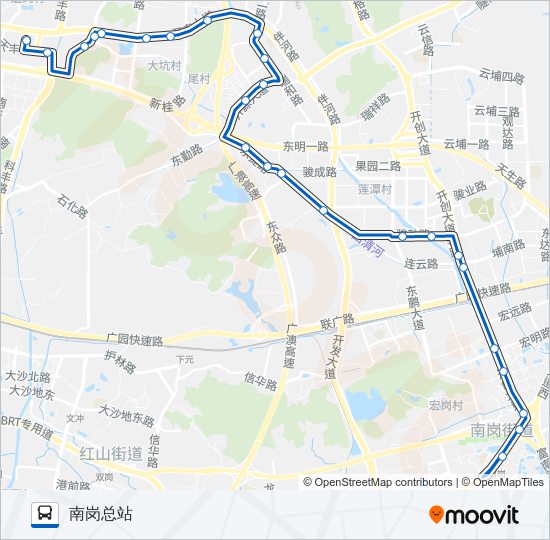 公交321路的線路圖