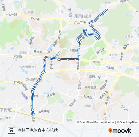 公交325路的线路图