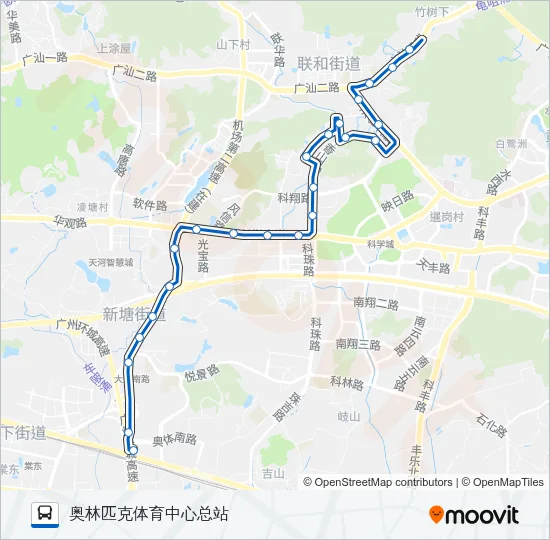 325路 Bus Line Map