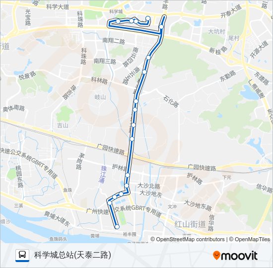 公交326路的线路图