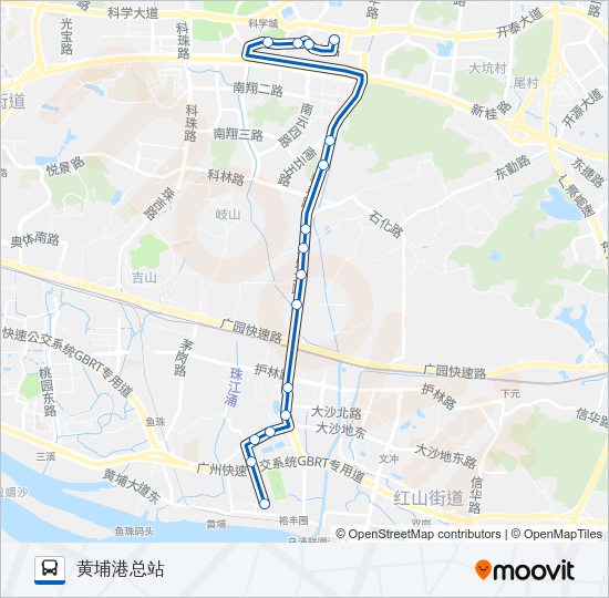 公交326路的线路图