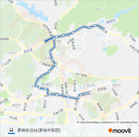 327路 Bus Line Map