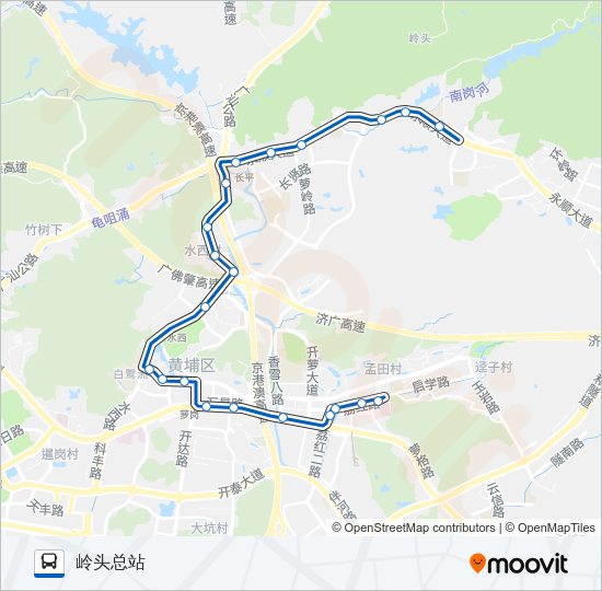 公交327路的线路图