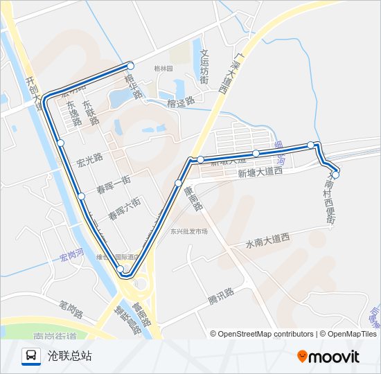 公交331路的线路图