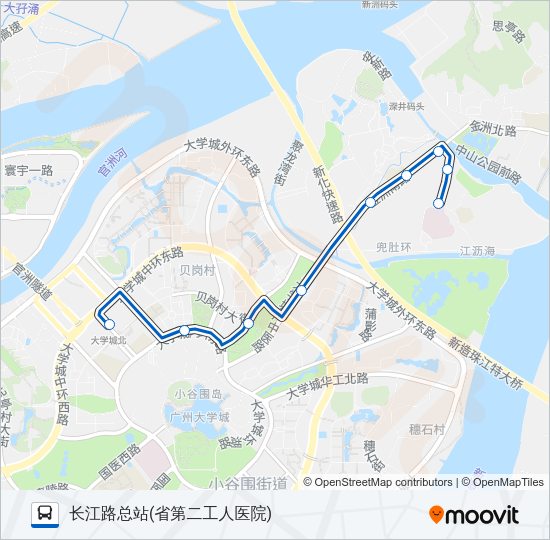 公交332路的线路图