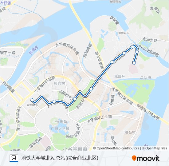 公交332路的线路图