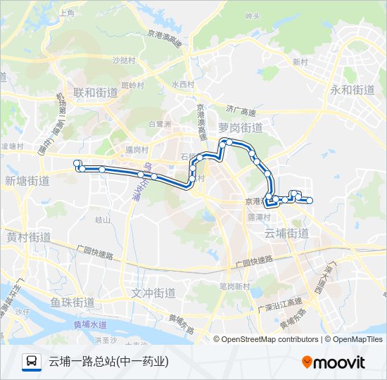 公交335路的线路图