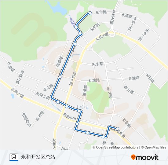 公交341路的线路图