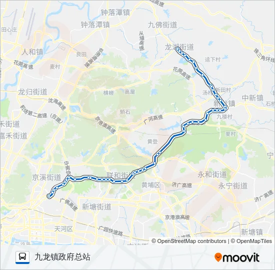 345路 Bus Line Map