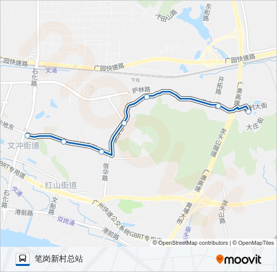 公交360路的线路图