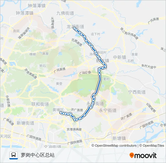 公交365路的线路图