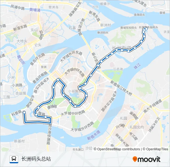 公交383路的线路图