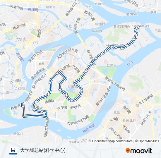 公交383路的线路图
