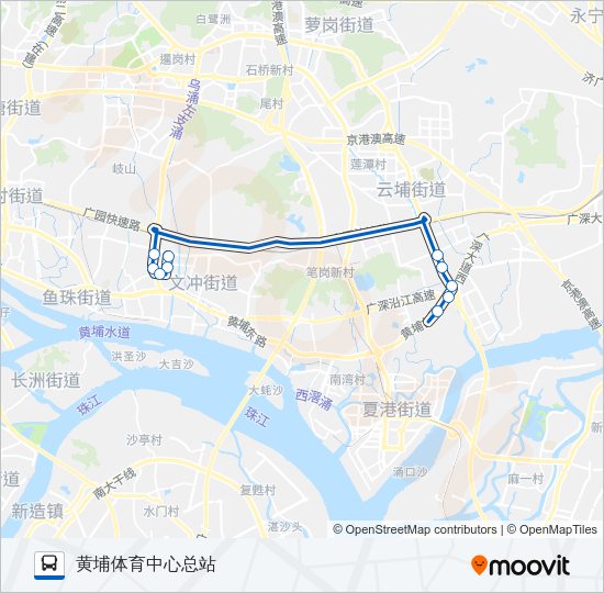 公交389路的线路图