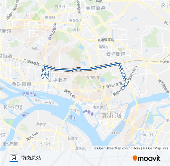 公交389路的线路图