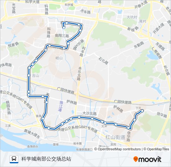 公交390路的线路图