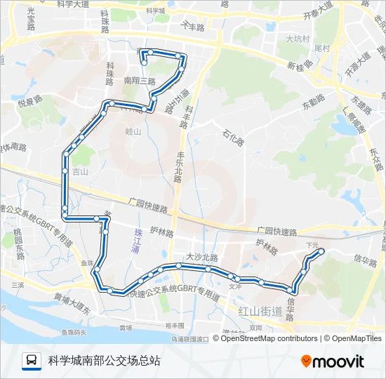 公交390路的线路图