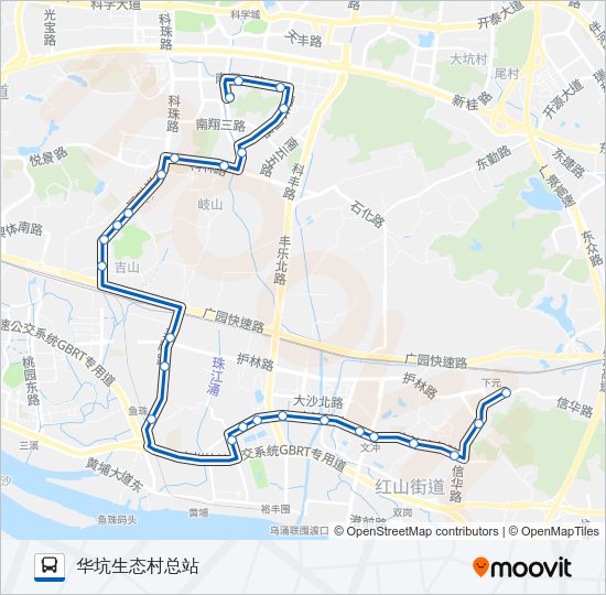 公交390路的线路图
