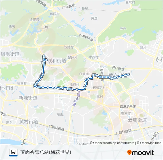 391路 Bus Line Map