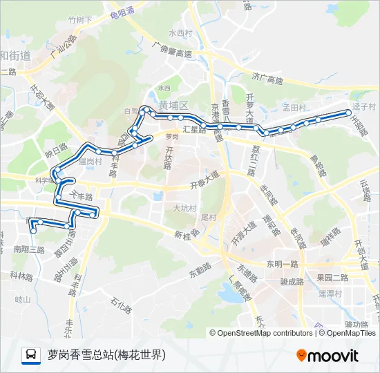 公交395路的线路图