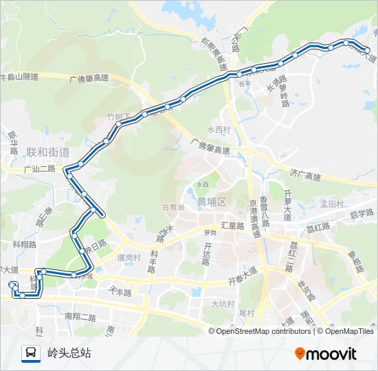 公交396路的线路图