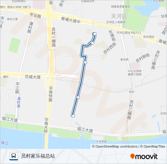 公交401路的线路图