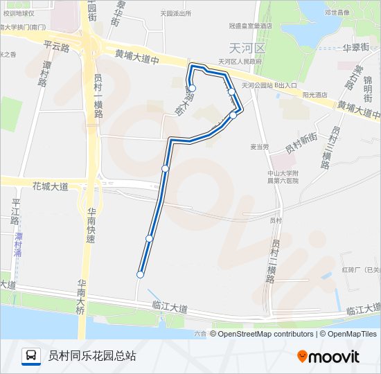 公交401路的线路图