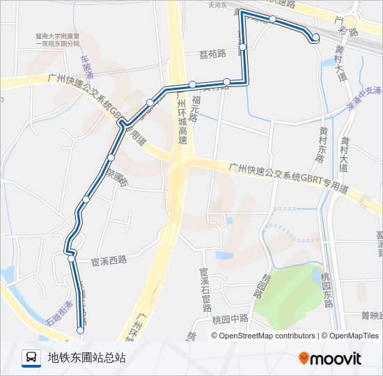 公交404路的线路图