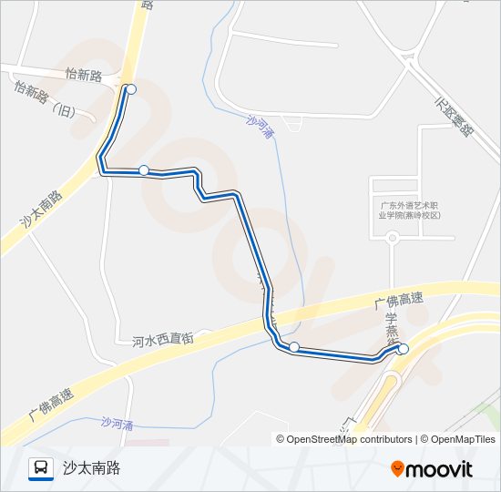 公交409路的线路图