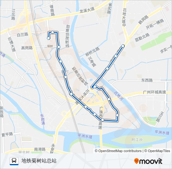 公交410路的线路图