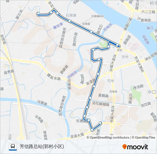 公交411路的线路图